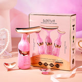3 In 1 Face Massager Neck Facial Eye Massage Introducer Microcurrent Skin Rejuvenation Anti Aging Beauty Device Beauty Tools