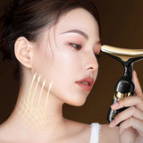 3 In 1 Face Massager Neck Facial Eye Massage Introducer Microcurrent Skin Rejuvenation Anti Aging Beauty Device Beauty Tools