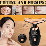 3 In 1 Face Massager Neck Facial Eye Massage Introducer Microcurrent Skin Rejuvenation Anti Aging Beauty Device Beauty Tools
