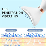 3 In 1 Face Massager Neck Facial Eye Massage Introducer Microcurrent Skin Rejuvenation Anti Aging Beauty Device Beauty Tools