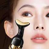 3 In 1 Face Massager Neck Facial Eye Massage Introducer Microcurrent Skin Rejuvenation Anti Aging Beauty Device Beauty Tools